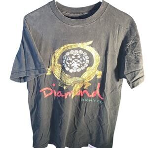 Diamond Supply Co Men's M Black Alligator Graphic T-Shirt Streetwear